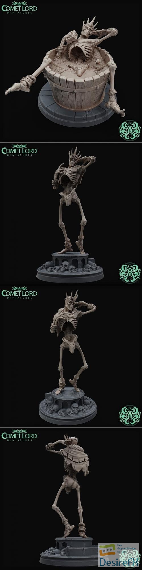 Comet Lord Miniatures - Stupid Sexy Lich – 3D Print