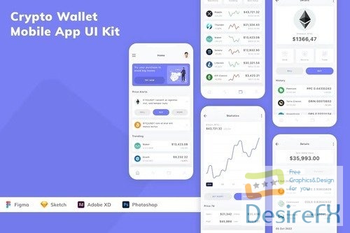 Crypto Wallet Mobile App UI Kit