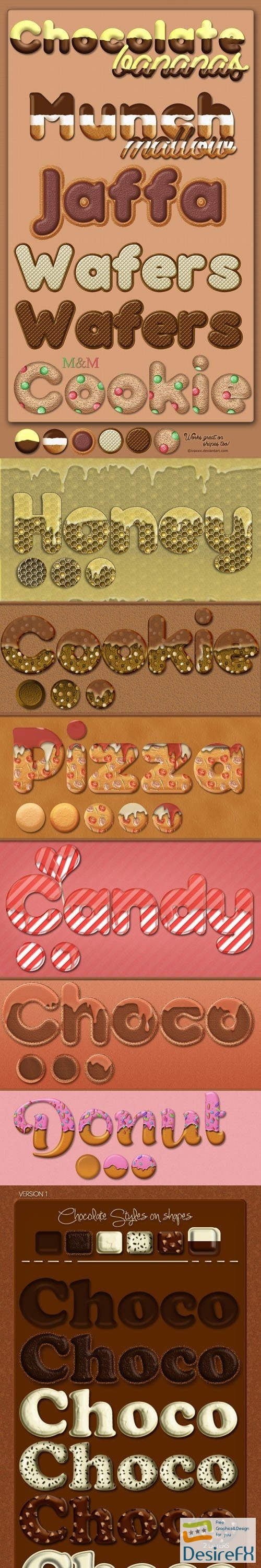 Delicious Sweet Styles Pack for Photoshop
