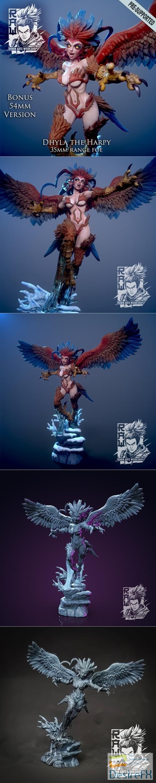 Dhyla The Harpy – 3D Print
