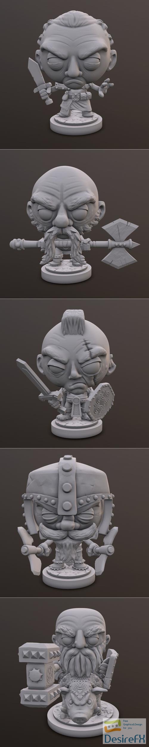 Dice Heads Pack – 3D Print