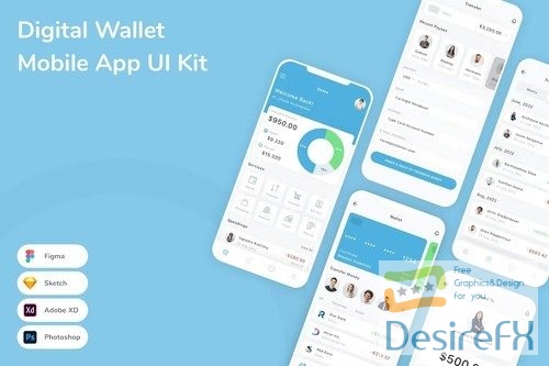 Digital Wallet Mobile App UI Kit