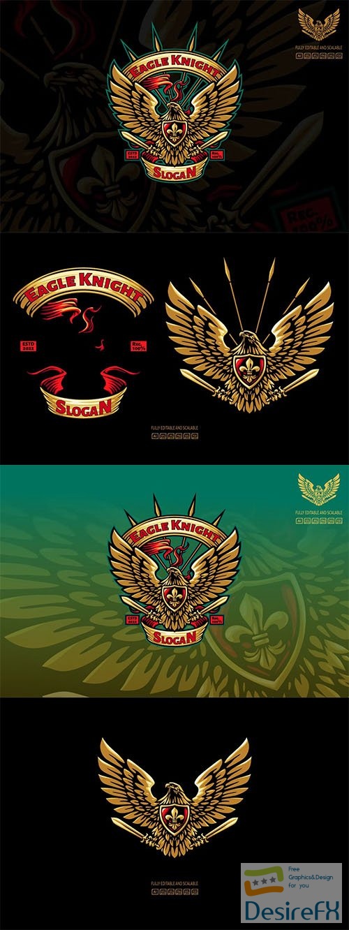 Eagle Knight Logo Template