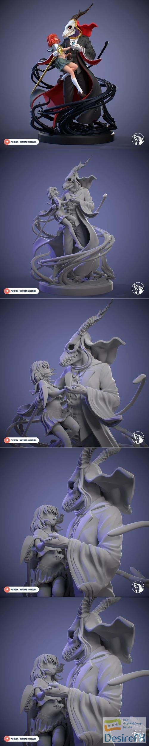 Elias and Chise – 3D Print