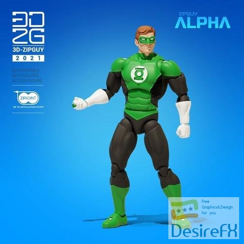 Emerald Guy Action Figure – 3D Print