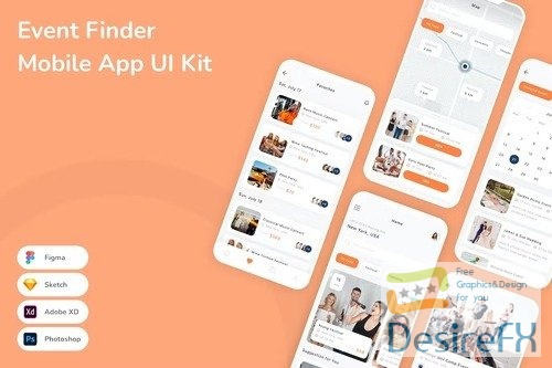 Event Finder Mobile App UI Kit