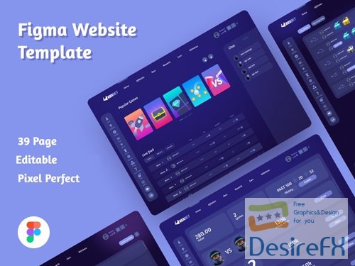 Figma Website Template - 39 Pages