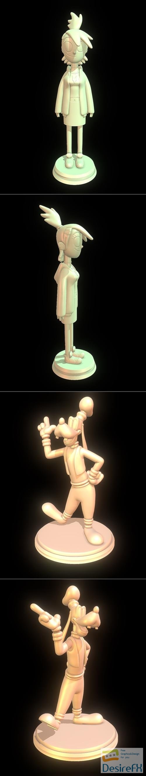 Frankie Foster and Goofy – 3D Print