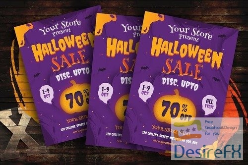 Halloween Sale Flyer Template