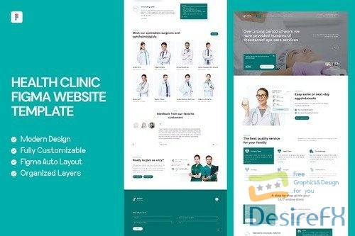 Health Clinic - Figma Website Template