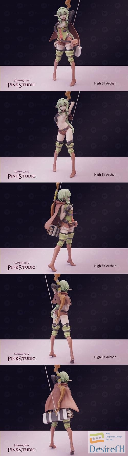 High Elf Archer – 3D Print