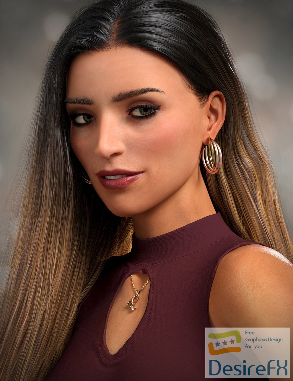 Justina HD and Expression for Genesis 8 and 8.1 Female