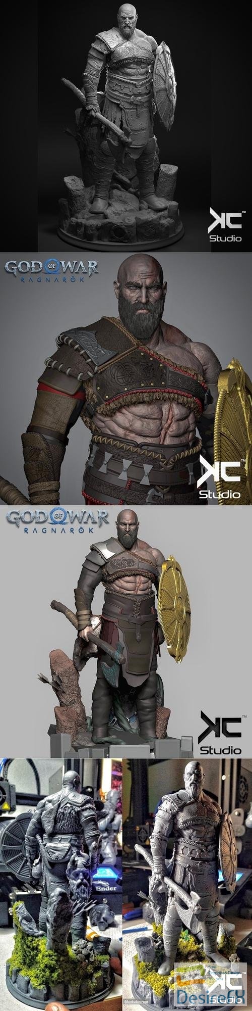 Kratos - God Of War Ragnarok fanart – 3D Print