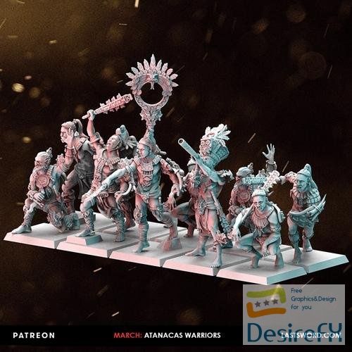 Last Sword Miniatures - Atanakas Warriors – 3D Print