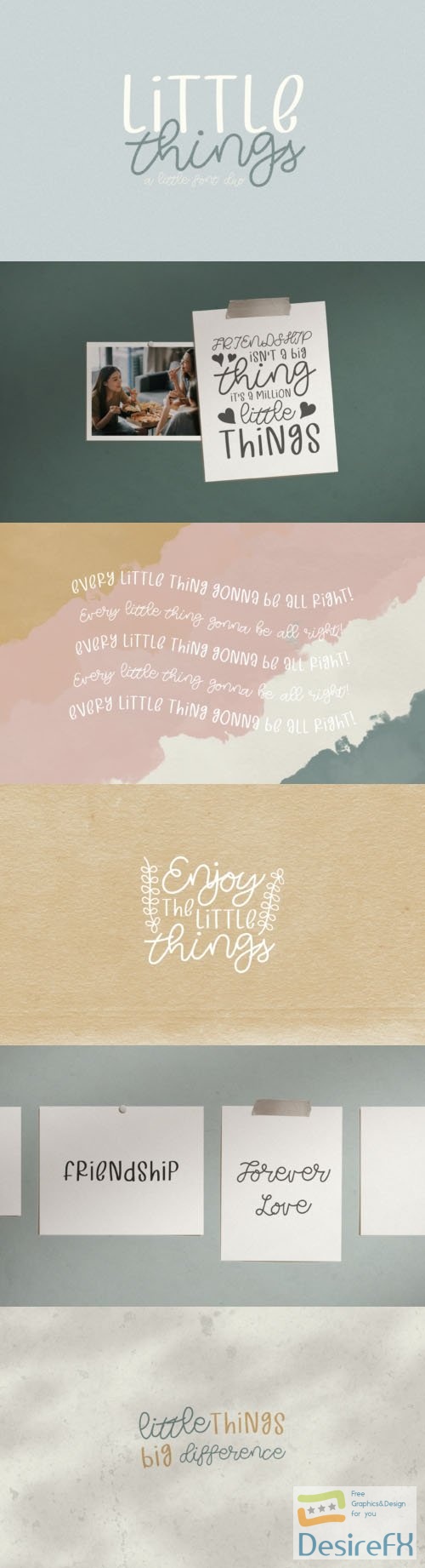 Little Things - Dainty Duo Font - Sans Serif & Handwritten