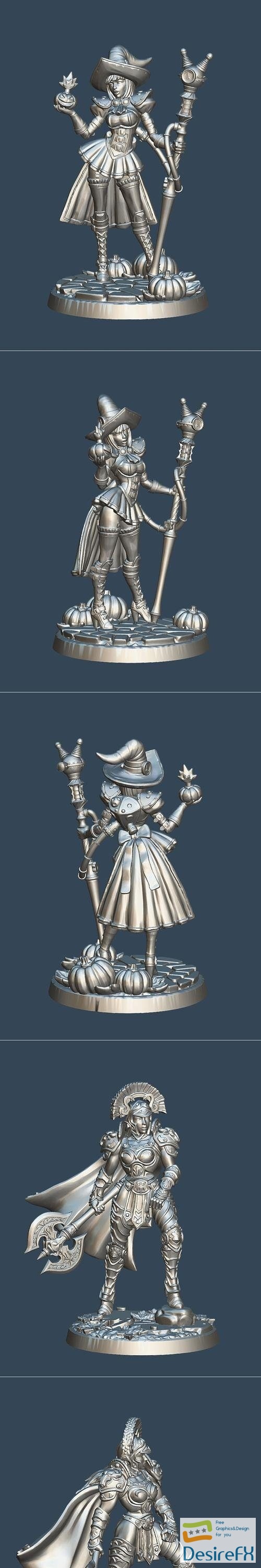 Magitek Witch and Daughter of Ares – 3D Print