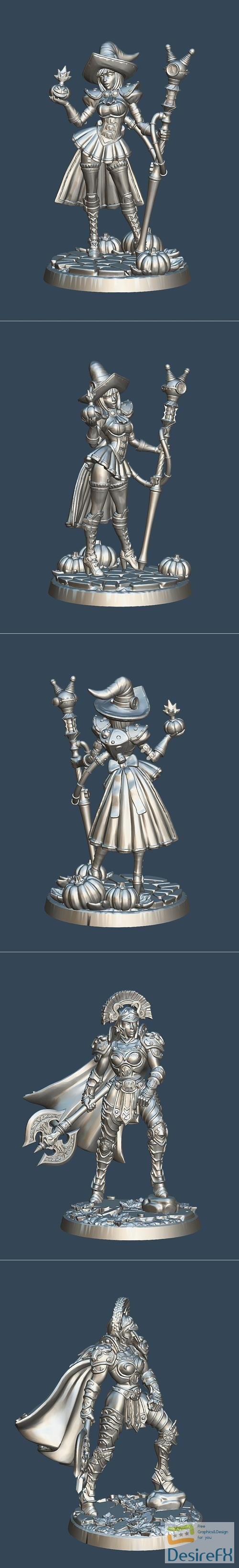 Magitek Witch and Daughter of Ares – 3D Print