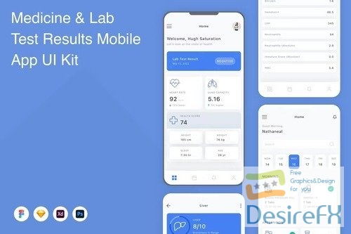 Medicine & Lab Test Results Mobile App UI Kit