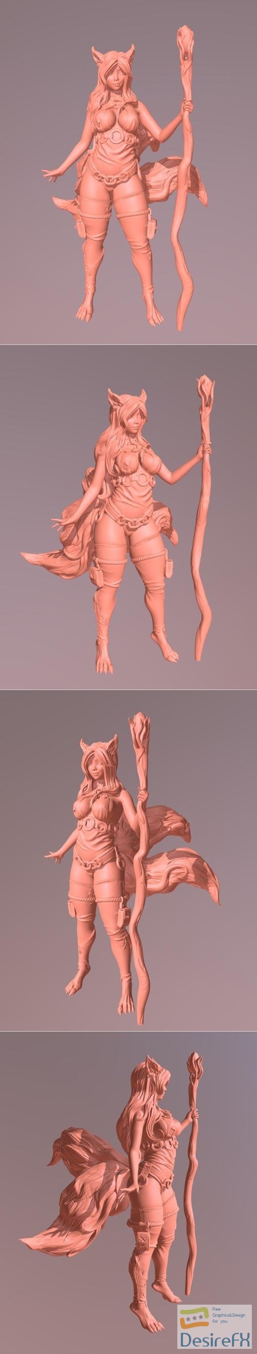 Messias Scrap - Fox Girl – 3D Print