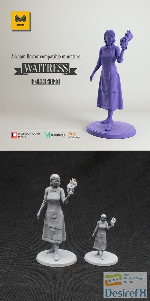MT3D Forge - Waitress – 3D Print