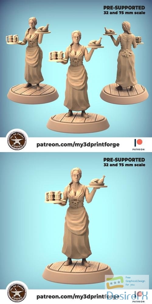 My3DPrintForge - Barmaid – 3D Print