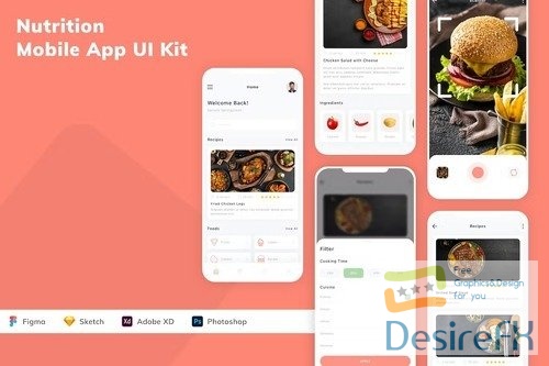 Nutrition Mobile App UI Kit