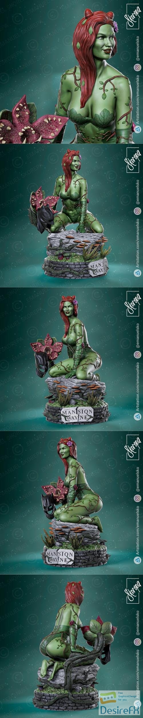 Poison Ivy – 3D Print