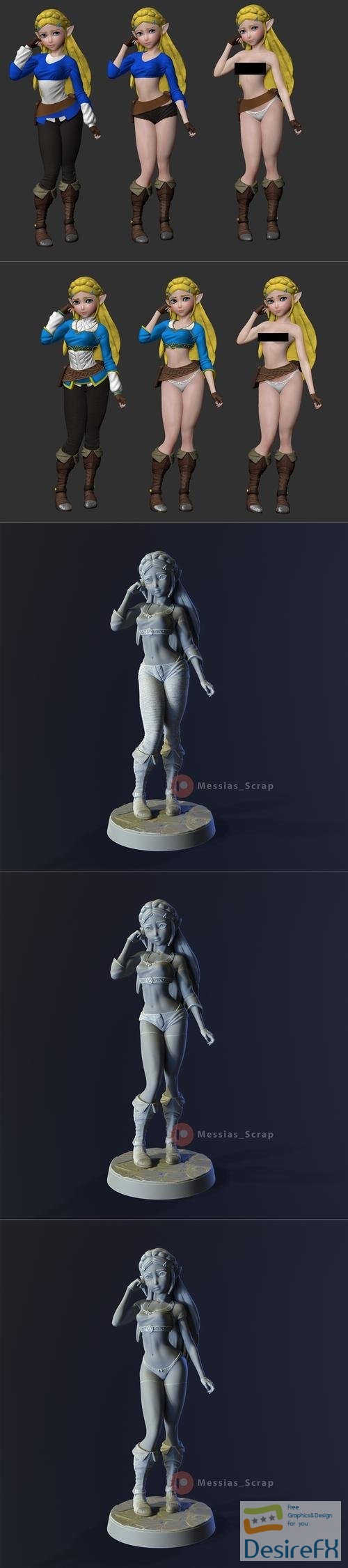 Princess Zelda – 3D Print