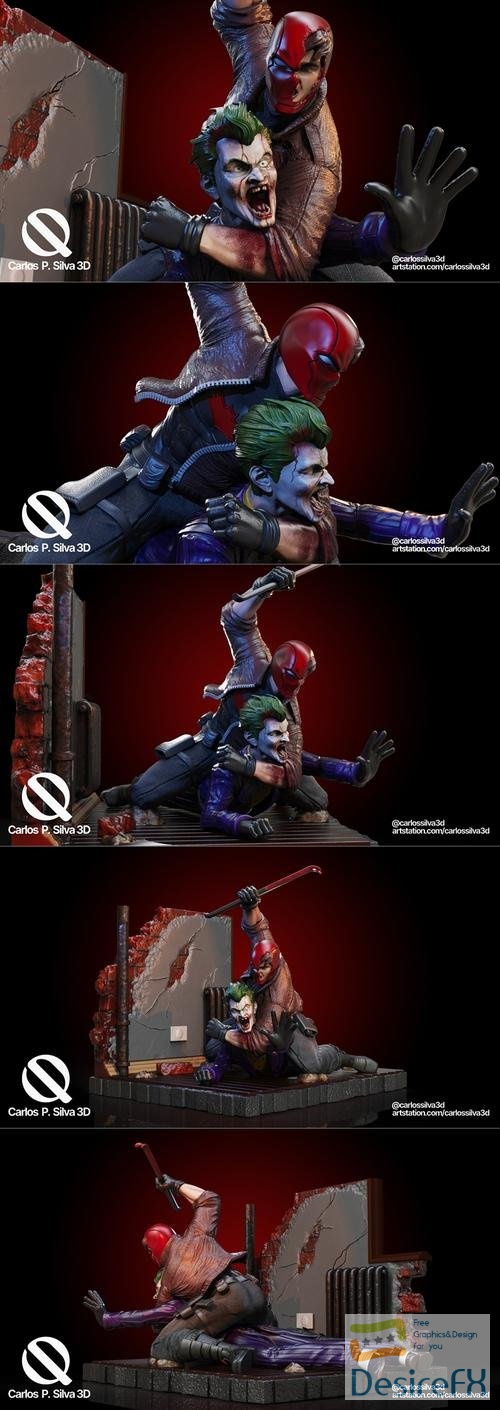 Red Hood vs Joker – 3D Print