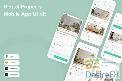 Rental Property Mobile App UI Kit