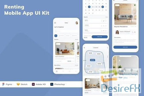 Renting Mobile App UI Kit