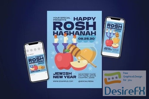 Rosh Hashanah Flyer Set