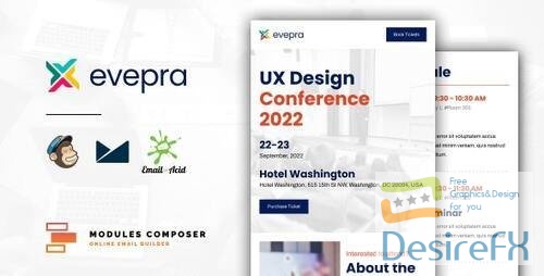 Themeforest - Evepra - Responsive Email for Events & Conferences with Online Builder 39798215