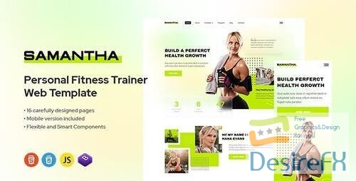 Themeforest - Samantha - Personal Trainer & Fitness Gym Template 39662036