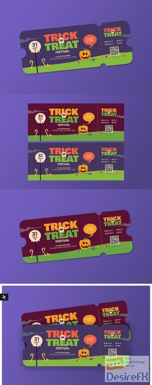 Trick or Treat Ticket