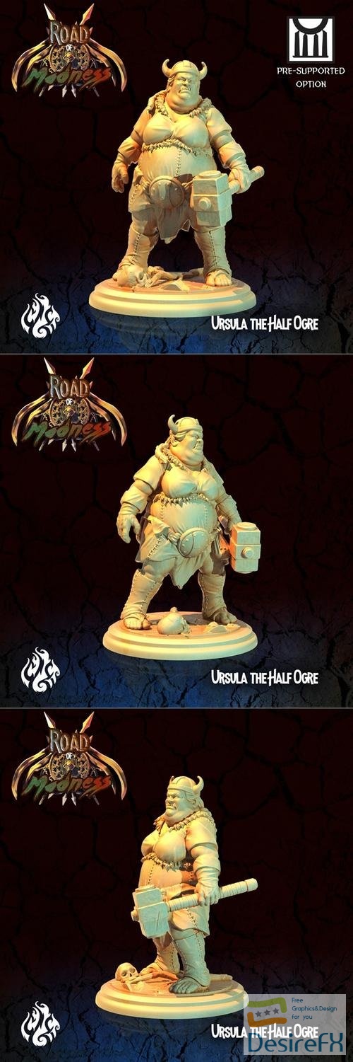 Ursula the Half Ogre Bandit – 3D Print