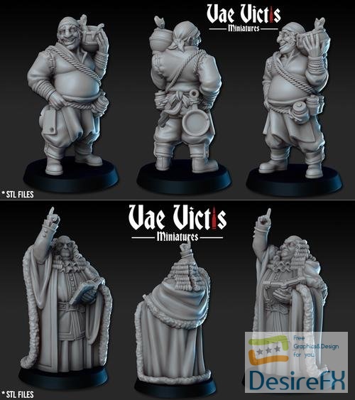 Vae Victis Miniatures - Judge and Cook – 3D Print