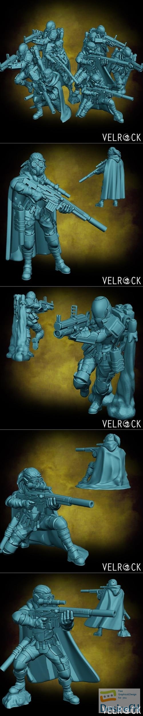 Velrock Art - Tempest Guardsmen Spec Ops Unit – 3D Print