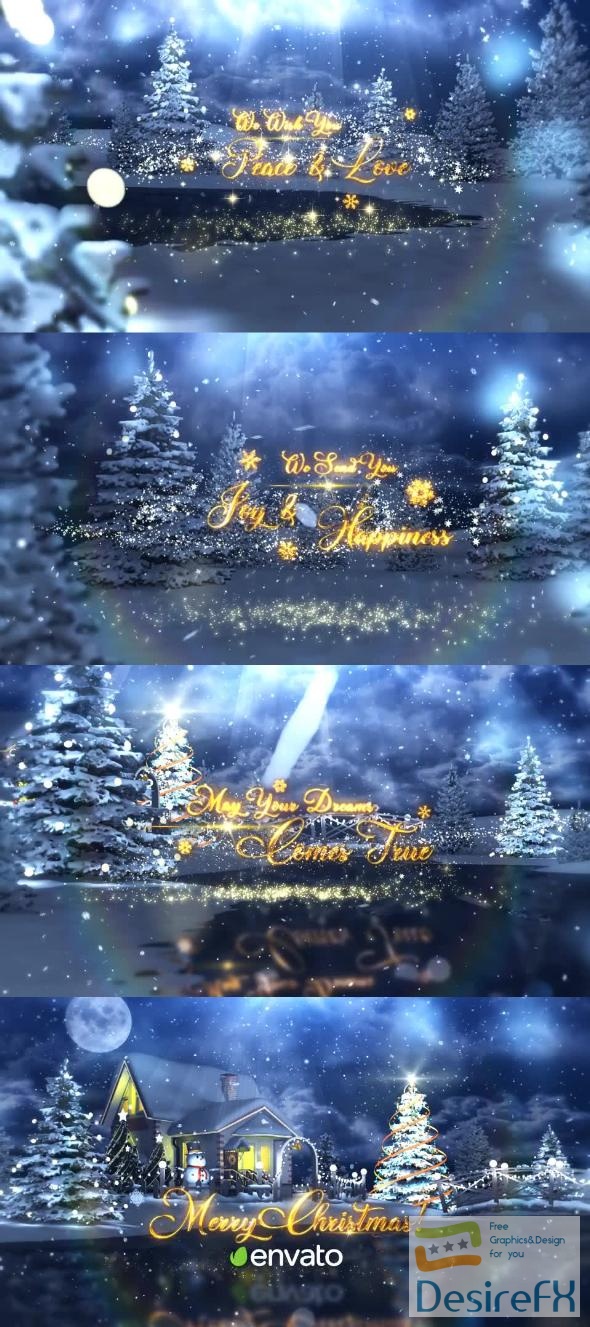 Videohive Christmas Gold Wishes 25092300