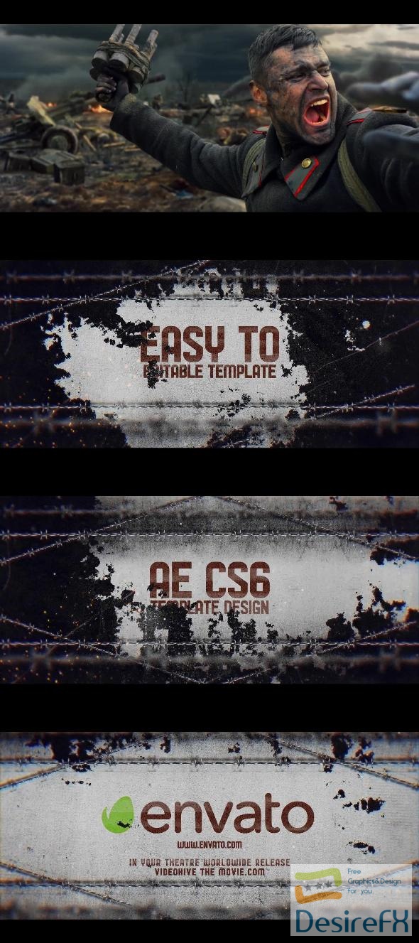 Videohive Rusted Impact War Trailer 38746020