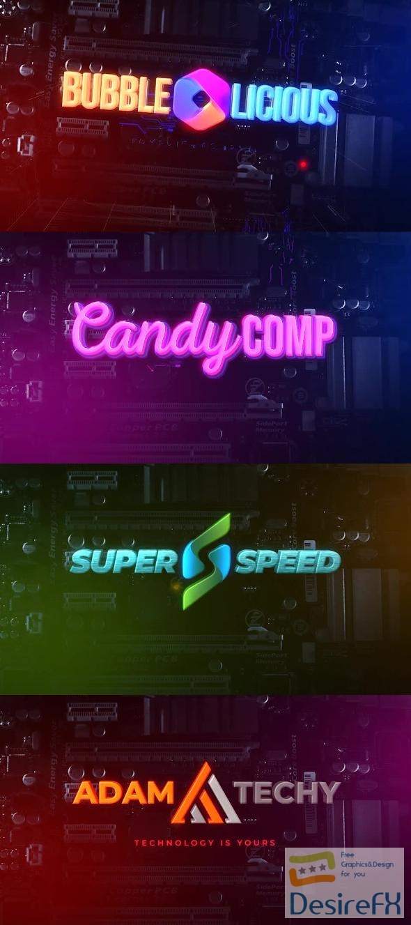 Videohive The Computer Circuit Technology Logo Reveal 40258153