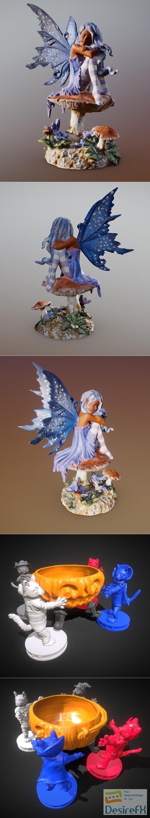 Violet Pixie Fairy and The Great Pumking Dance Candy Dispenser – 3D Print