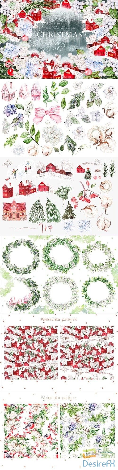 Watercolor Merry Christmas