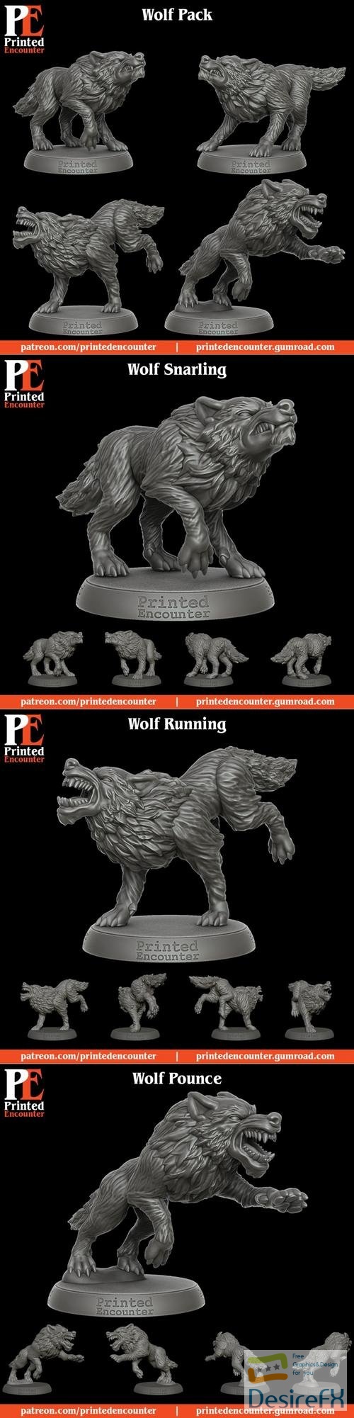 Wolf Pack – 3D Print