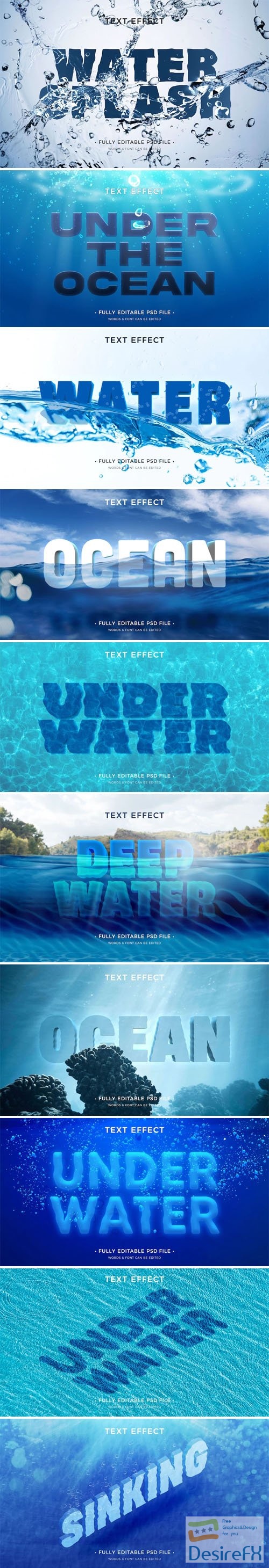 10 Creative Underwater Text Effects for Photoshop