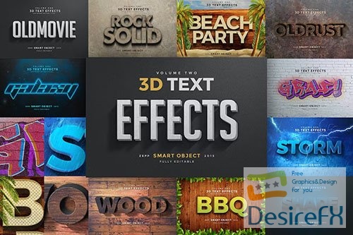 3D Text Effects Vol.2 PSD
