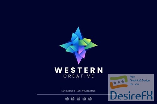Abstract Gradient Logo PSD