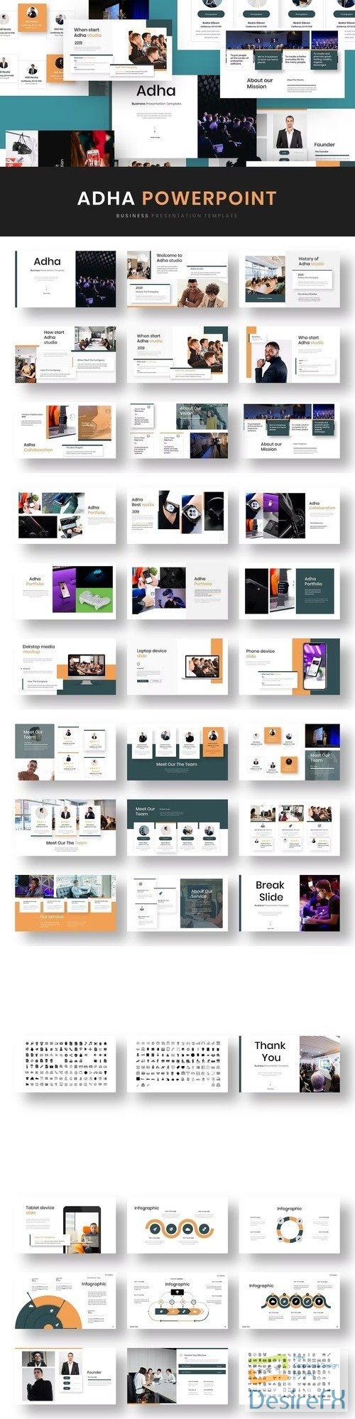 Adha – Business PowerPoint Template