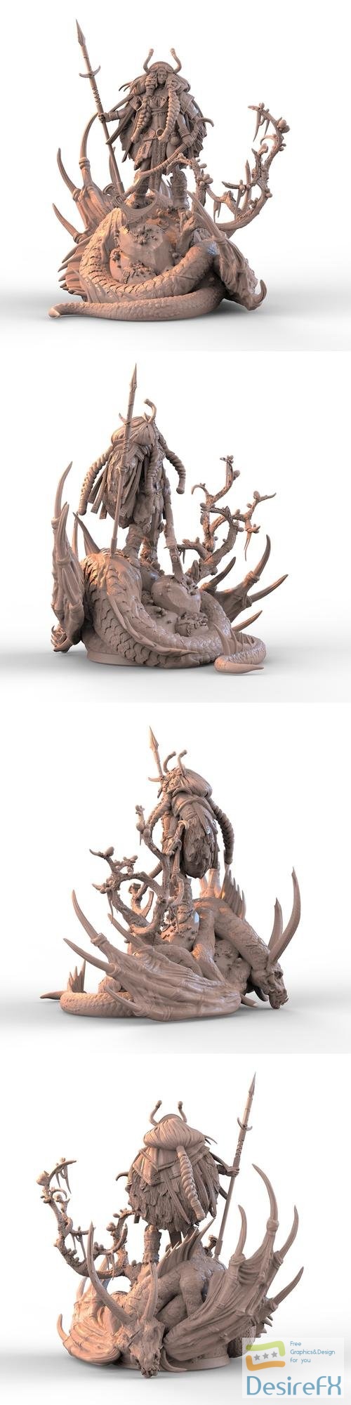 Alexei Konev - Dragon Hunter – 3D Print