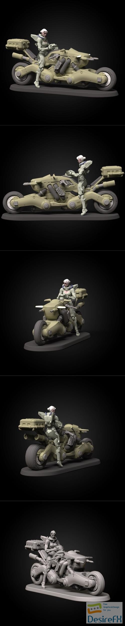 Alexei Konev - Sci Fi Rider – 3D Print